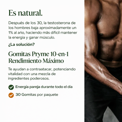 Gomitas PRYME:  Cuando rendir bien vuelve a ser Natural