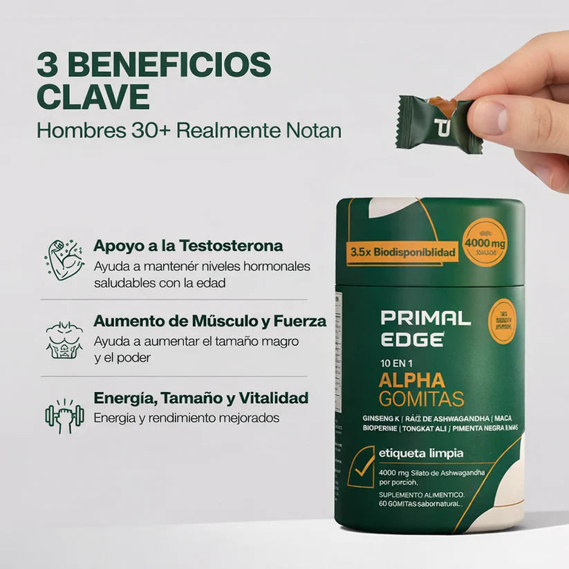Gomitas ALPHA: Potencia Masculina y Energia Extrema